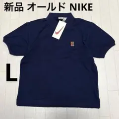 ゆ153★① 新品訳あり NIKE 半袖 ポロシャツ ワンポイントロゴ ネイビー