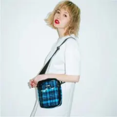 X-girl  PLAID CLEAR SHOULDER BAG