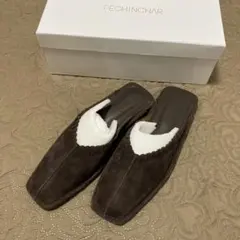 ヤマダヤPECHINCHAR ダークブラウン ミュール 36