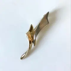 【極美品✨️】ピエールカルダン ゴールド×シルバー メタル ブローチのサムネイル
