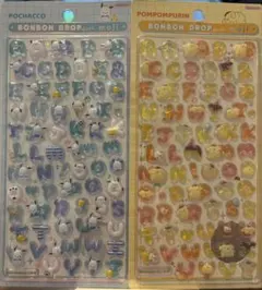 【正規品】ボンボンドロップシール Moji サンリオ　ポチャッコ・ポムポムプリン
