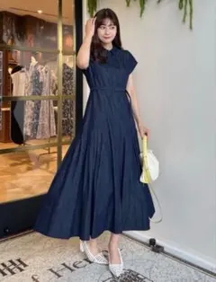 Herlipto Denim Shirt Belted Dress ♡ - メルカリ