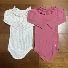 PETIT BATEAU ロンパース 2枚セット 6m/67cm 長袖