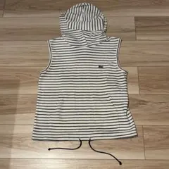 LACOSTE ラコステ ノースリーブパーカー タンクトップ ボーダー マリンのサムネイル