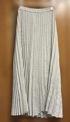 美品‼️ナイスクラップチェック柄 プリーツスカート サイズF