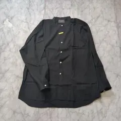 日本製 シャツ LL 黒 綿100% モード ルード　キレイめ　クリーニング済