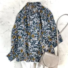 美品 トゥモローランド 近年ライラフラワープリントショルダータック