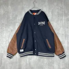 ♪凵　VISION STREET WEAR　スタジャン　ジャケット 茶紺 冬