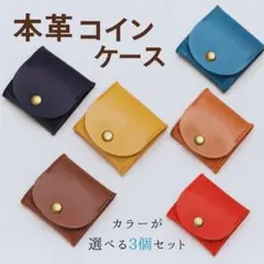 本牛革コインケース 3色セット