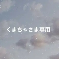 くまちゃさま専用ページ┊︎【ゆめくも】