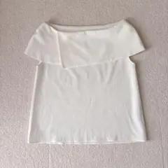 【NOBLE】コンパクトストレッチケープブラウス オフホワイト