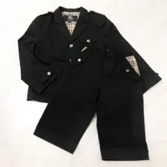 極美品✨️BURBERRY ノバチェック 銀ボタン セットアップ 130 男の子
