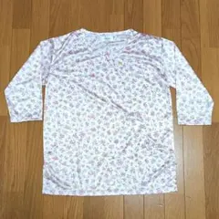 花柄 パジャマ 上下セット 巾着付き