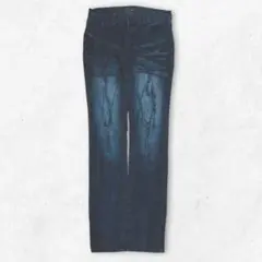 00's vintage ダメージ ブーツカット デニム ブラック 平成ギャル