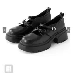 GRL リボンストラップ厚底ローファー　［zr1205］24cm