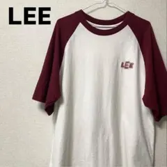 Lee リー ラグランTシャツ 半袖 ホワイト ロゴT アメカジ 古着のサムネイル