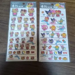 4サイズステッカー　サンリオ　日焼け　正規品