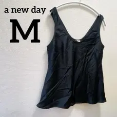希少✨️a new day【M】ブラック タンクトップ おしゃれ シンプル 古着