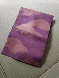 美品　夏用名古屋帯　六通　麻混　紫　和柄　浴衣　着物のサムネイル