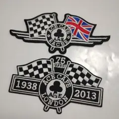 S-17　 アイロンワッペン ワッペン 送料無料　カフェ　イギリス