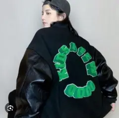 afew Goodkids スタジャン ブラック/グリーン 中古・古着通販】A FEW GOOD KIDS (アフューグッドキッズ) AFGK