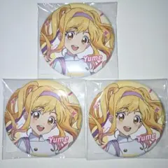 アイカツ DMM スクラッチ 虹野ゆめ E賞 缶バッジ 3点