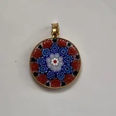 美品】未使用ムラーノガラス ミルフィオリ ペンダントトップ 