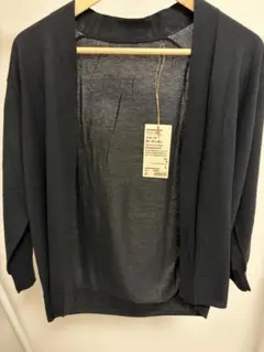 無印良品　UVカットショートカーディガン 黒 Lのサムネイル