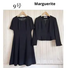美品！Margueriteブラックフォーマル礼服喪服ワンピーススーツ9号