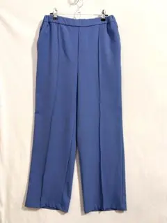 LEPSIM レプシィム ピンタックストレートパンツ L ブルー 映え色のサムネイル