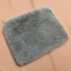 グレー ファー クラッチバッグ