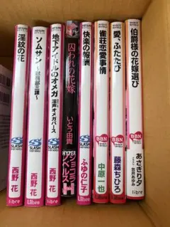 BL小説　8冊　西野花　ふゆの仁子　あさぎり夕　中原一也　いとう由貴　藤森ちひろ