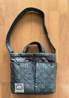 LAVENHAM キルティングショルダーバッグ ブラックウォッチのサムネイル
