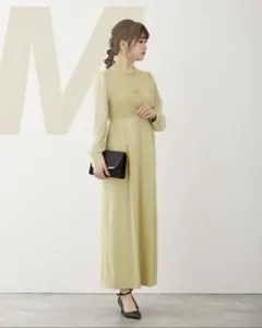 9★新品タグ付き★Dorry Doll ボトルネック レース×サテンドレス　M