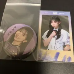 乃木坂46 新参者 缶バッジ＆カード 長嶋凛桜
