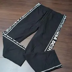 DC サイドロゴ スパッツ 140サイズ 黒