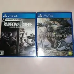 PS4 レインボーシックスシージ　　PS4 モンスターハンター ワールド