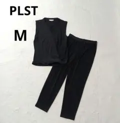 PLST　プラステ　パンツセットアップ　ブラック　ストレッチ　ビジネス　オフィスのサムネイル