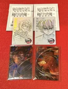 鬼滅の刃　無限城編 ムビチケ風カード レイヤードクリアカード 獪岳・我妻善逸