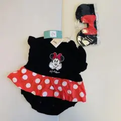 新品　リトシー　なりきり　ロンパース　ミニー　70-80 新生児　女の子　インパ