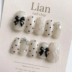 No273【サイズオーダー】ワンホン　ハート　リボン　韓国　ガーリー