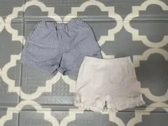 ストライプとフリル付きパンツセット　サイズ90