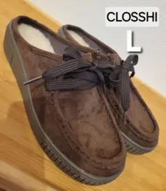 【未使用品】最終値下げ スリッポン ボア モカシン シューズ ダークブラウン