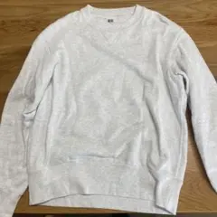 UNIQLO クルーネック トレーナー Sサイズ ライトグレー