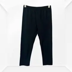 2673☆ユニクロ　UNIQLO レディースハーフレギンスパンツ　ブラック