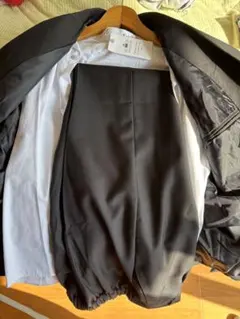 160cm 【フルセット】黒のスーツ・ブレザー ズボン Yシャツ