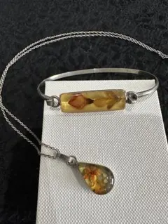 ヴィンテージジュエリー　2点セット　ネックレス　ブレスレット　シルバー925