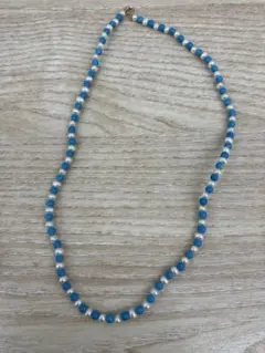 10金　淡水パール・ターコイズネックレス/パワー 天然石 ストーン ネックレス