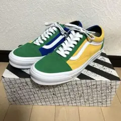 VANS Og Old Skool グリーン×イエロー　27.5cm アナハイム