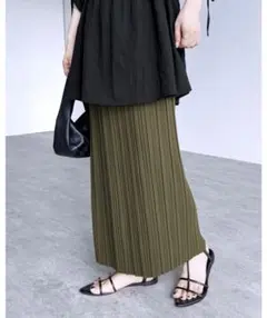 reca 迷わず着れる！大人のロングプリーツスカート